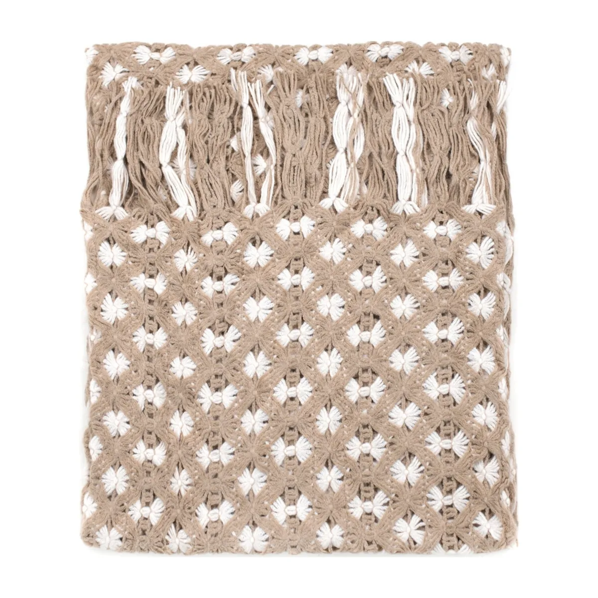 Szal Włóczkowe kokardki