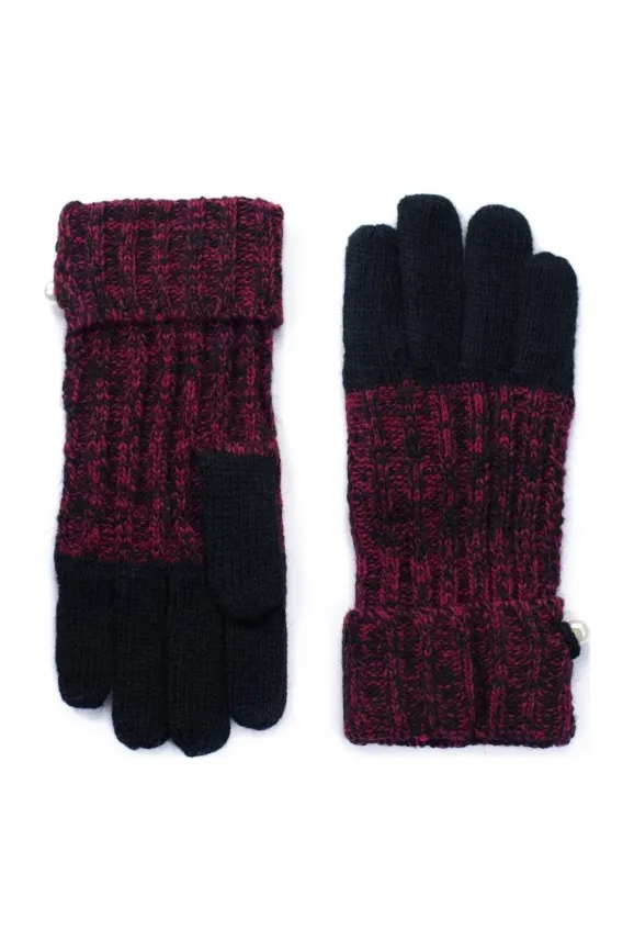 Rękawiczki Wełna Z Perłą