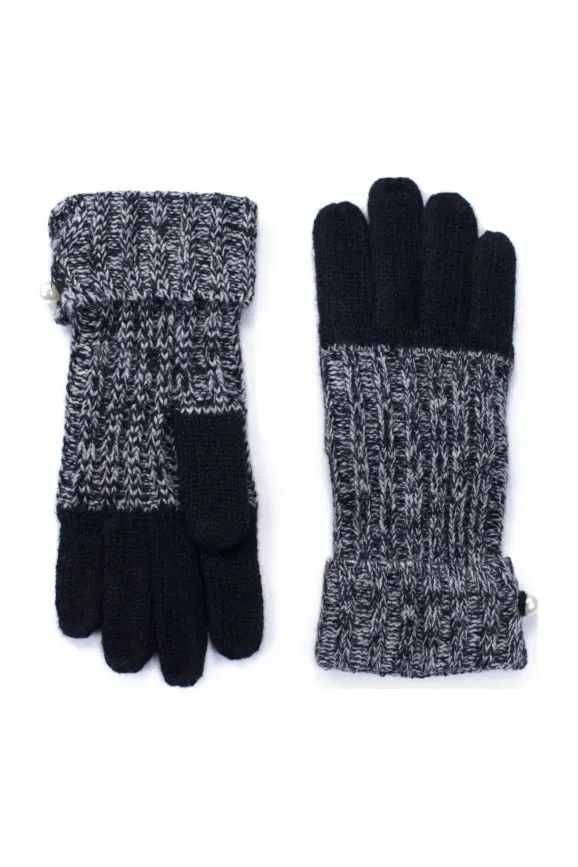 Rękawiczki Wełna Z Perłą