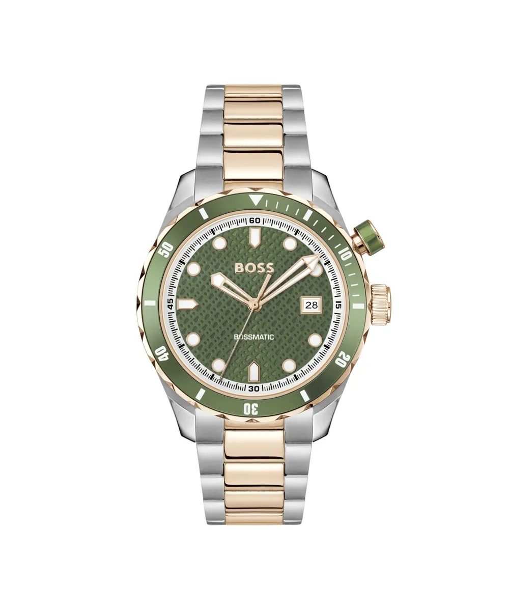 Zegarek BOSS 1514181. Automatyczny, Kolor zielony. Mężczyzna.