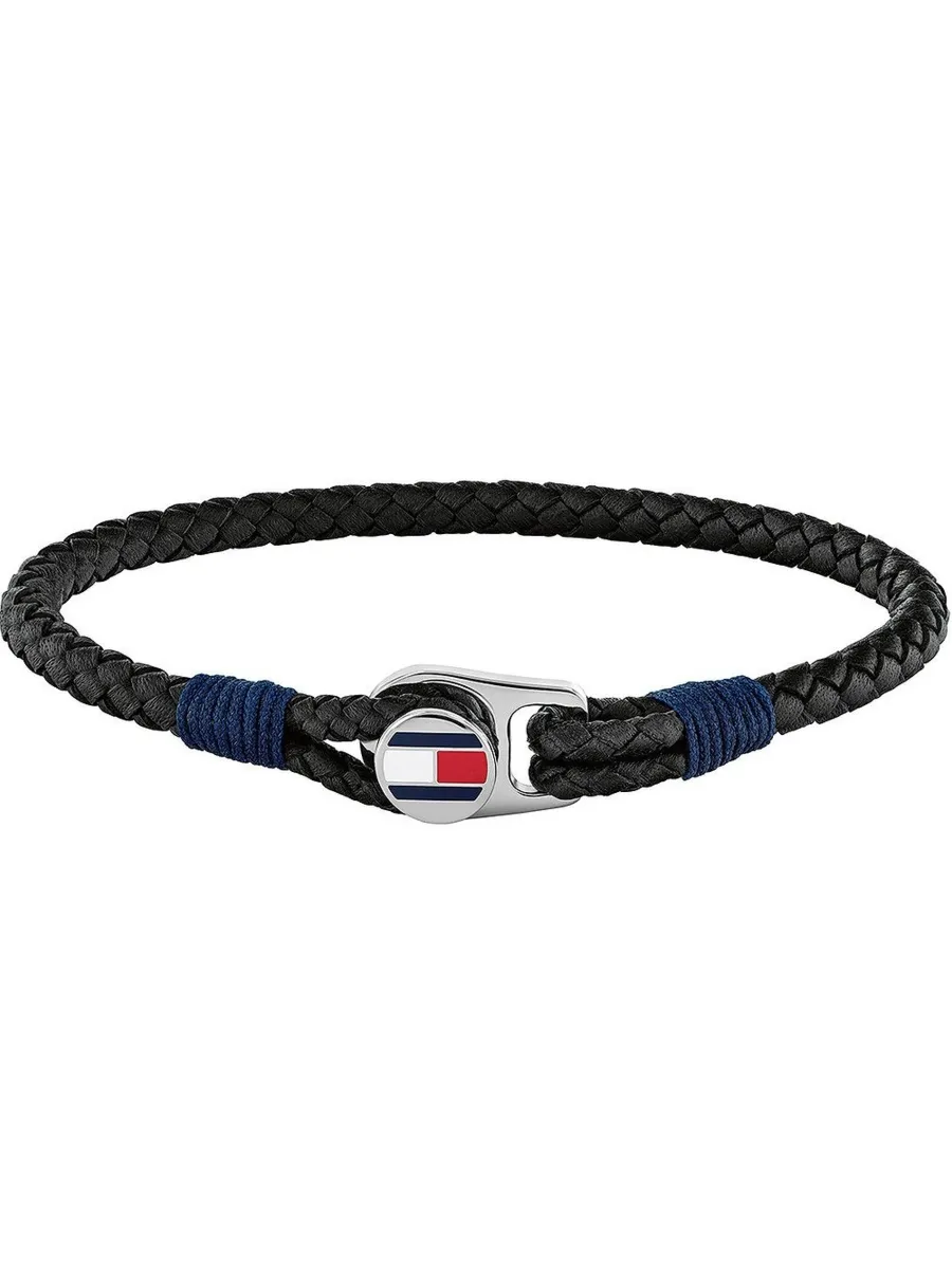 Biżuteria TOMMY HILFIGER 2790221S. Bransoletka, Kolor czarny. Mężczyzna.