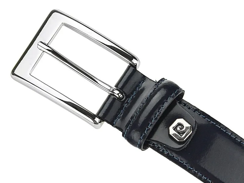 Pierre Cardin męski pasek do spodni skóra naturalna klasyczna klamra