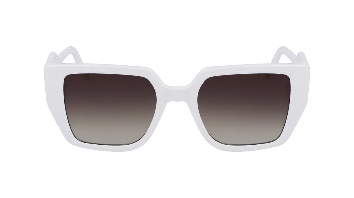 Okulary KARL LAGERFELD KL6098S-105. Okulary przeciwsłoneczne, Kolor biały. Kobieta.
