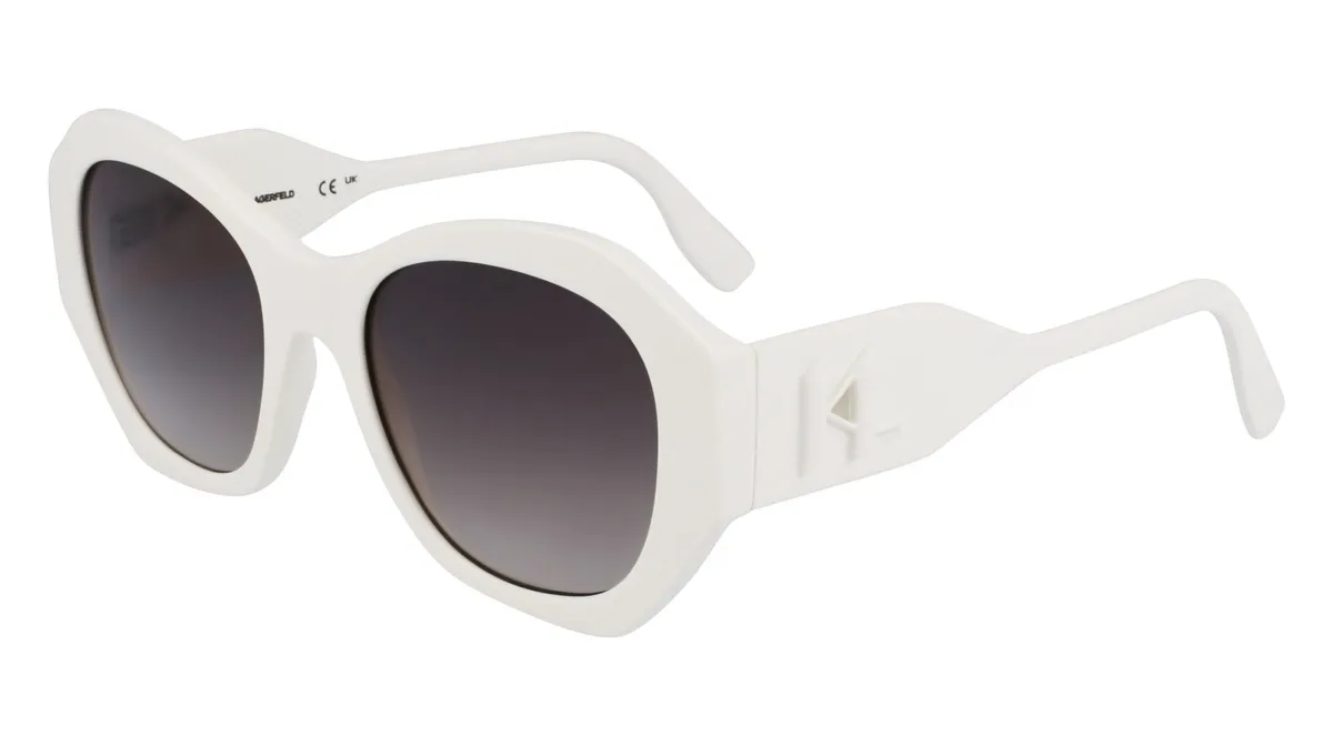 Okulary KARL LAGERFELD KL6146S-105. Okulary przeciwsłoneczne, Kolor biały. Kobieta.