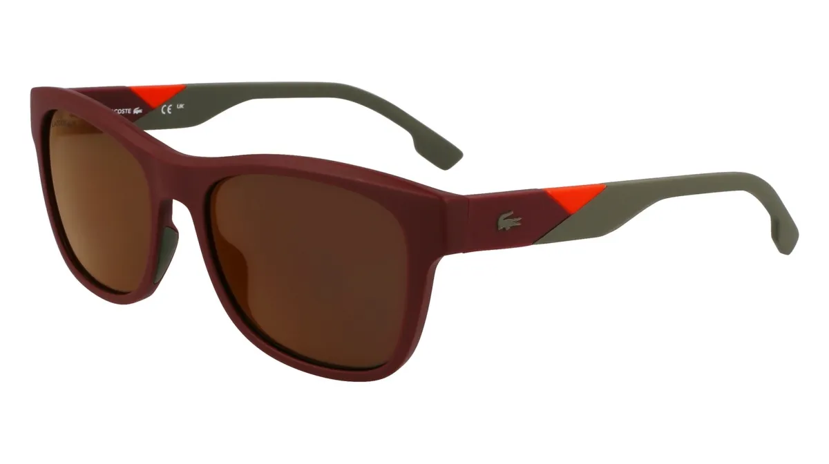 Okulary LACOSTE L6043S-601. Okulary przeciwsłoneczne, Kolor czerwony. Mężczyzna.