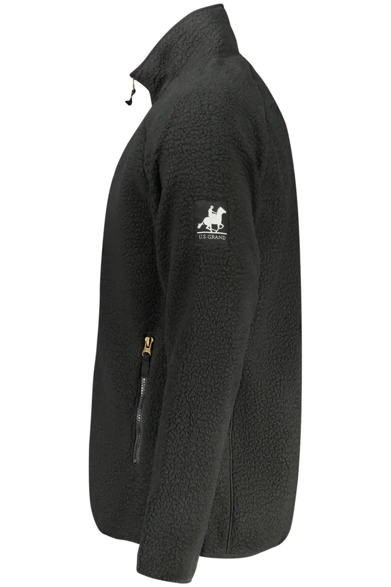 CZARNA BLUZA MĘSKA Z ROZPINANYM NA ZAMEK US GRAND