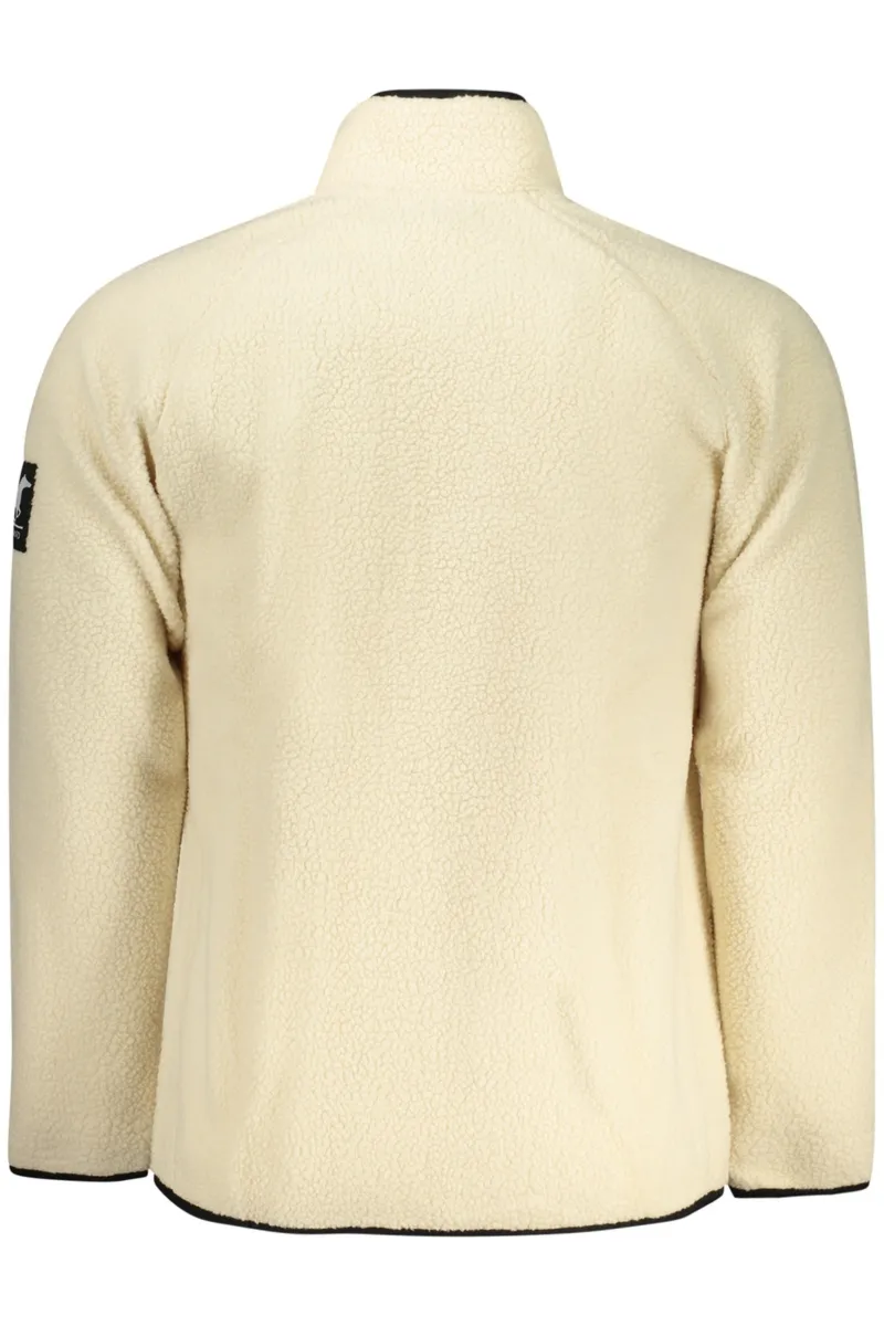 BIAŁA BLUZA MĘSKA Z ROZPINANYM NA ZAMEK BEZ SZYI US GRAND