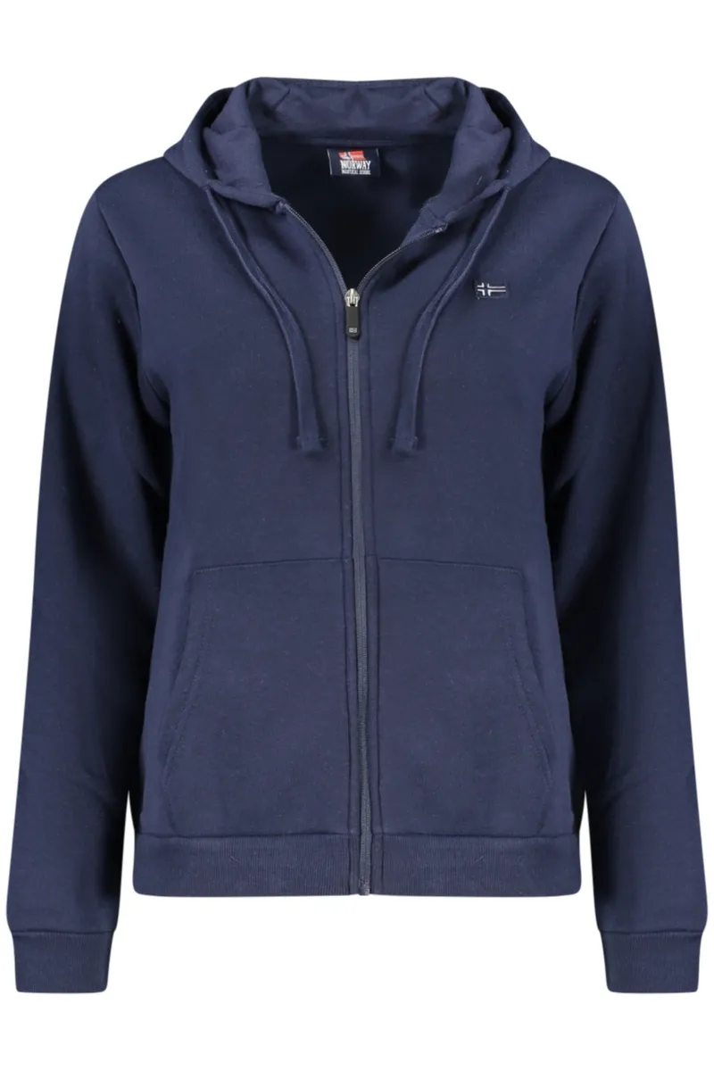 Norway 1963 DAMSKA NIEBIESKA BLUZA Z ROZPIĘCIEM