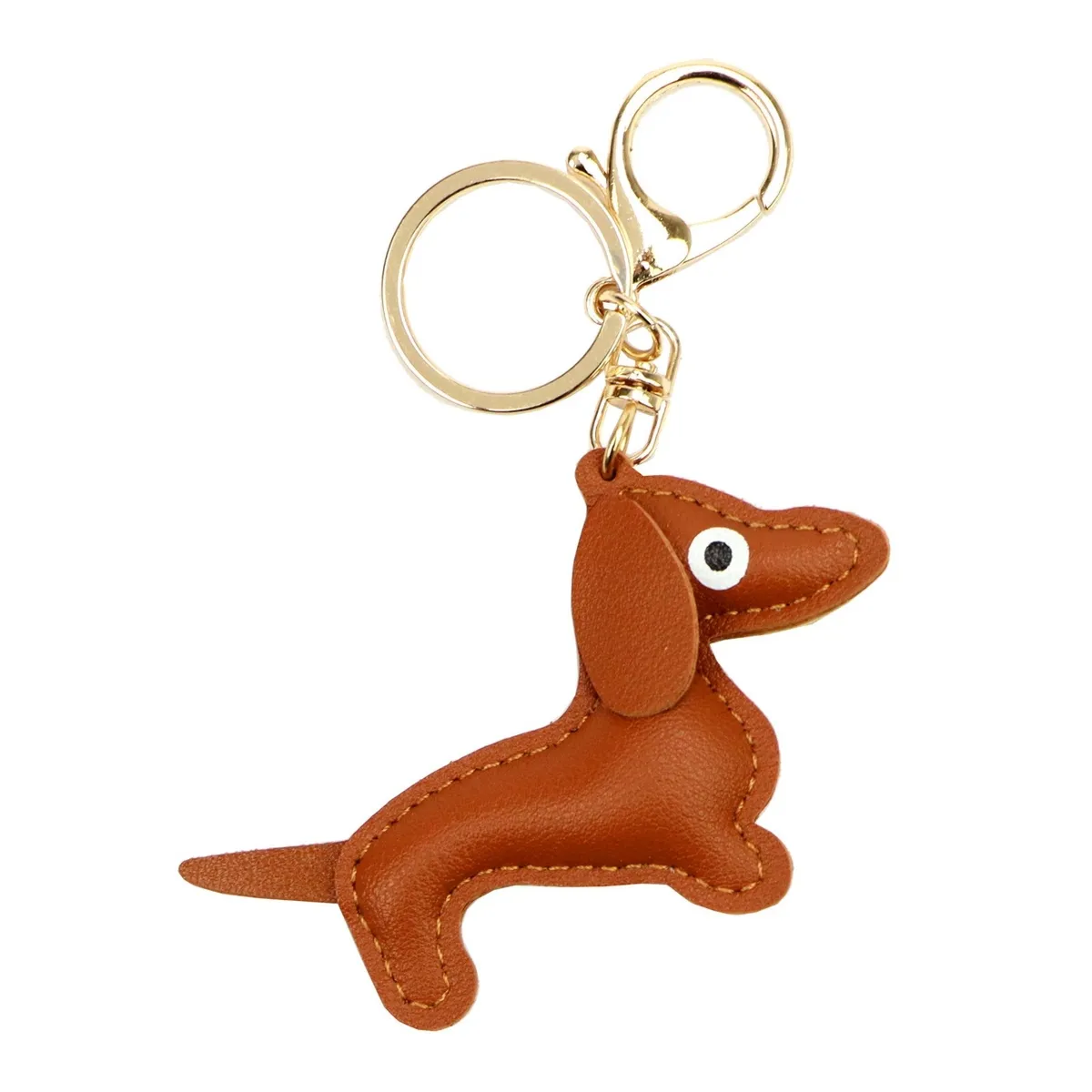 Florence brelok do torebki zawieszka do kluczy pies skóra naturalna