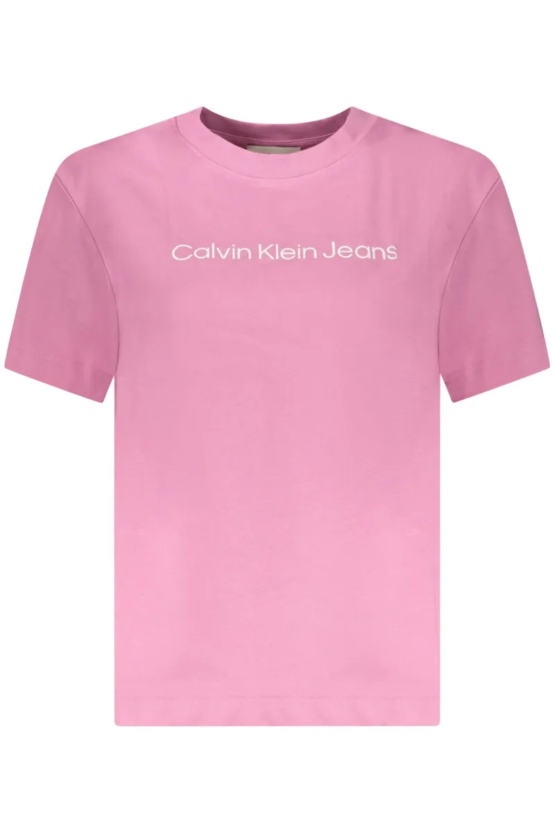 CALVIN KLEIN DAMSKI T-SHIRT Z KRÓTKIM RĘKAWEM RÓŻOWY