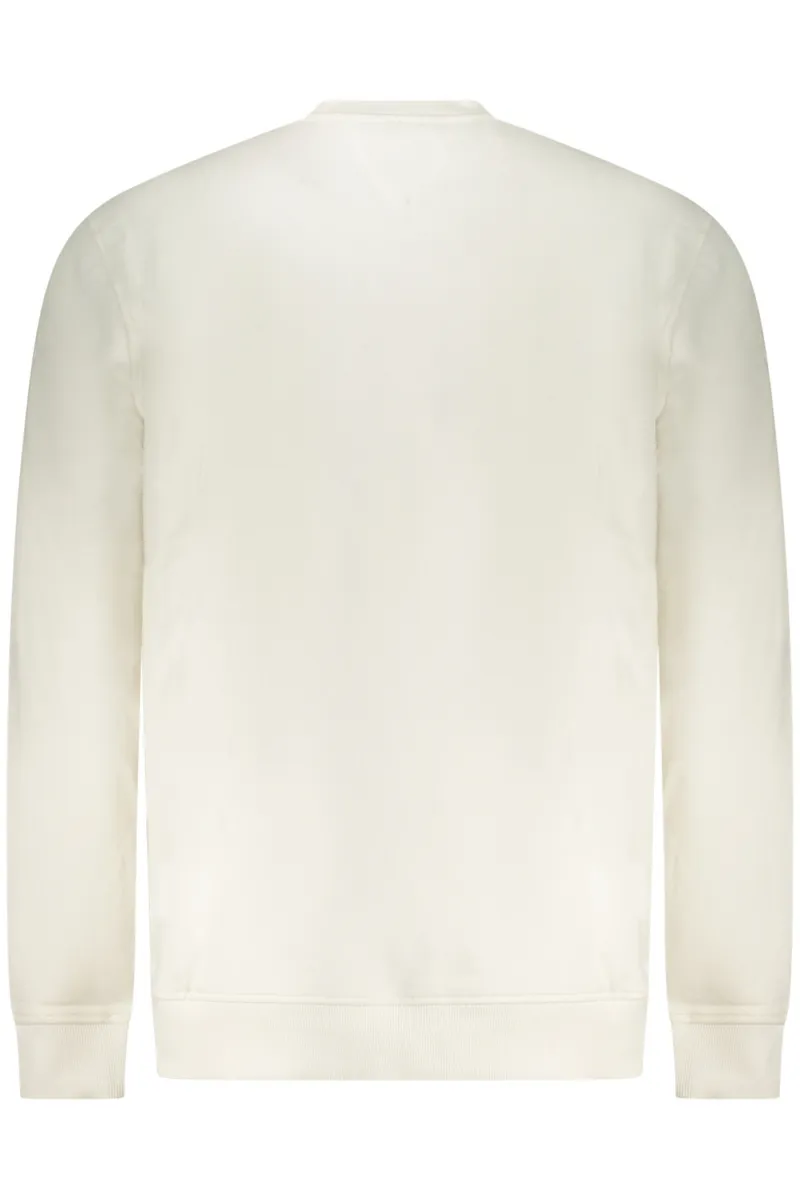 TOMMY HILFIGER MĘSKA BLUZA Z ROZPINANYM NA ZAMEK BIAŁA