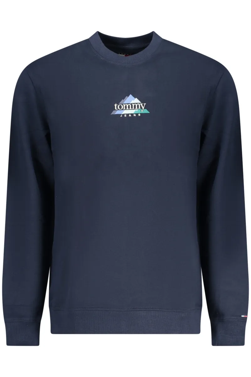 TOMMY HILFIGER MĘSKA NIEBIESKA BLUZA Z ROZPIĘCIEM