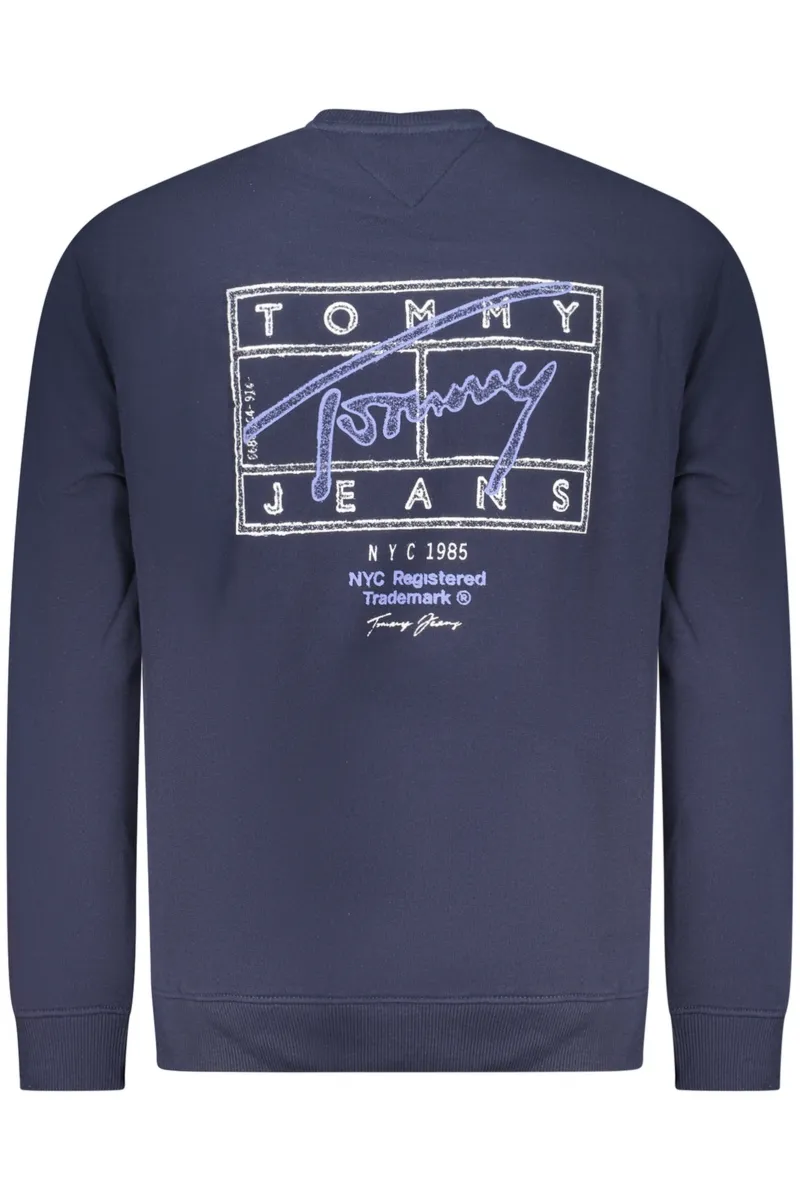 TOMMY HILFIGER MĘSKA NIEBIESKA BLUZA Z ROZPIĘCIEM