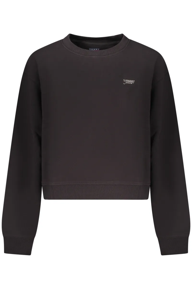 TOMMY HILFIGER CZARNA BLUZA DAMSKA Z ROZPINANYM NA ZAMEK