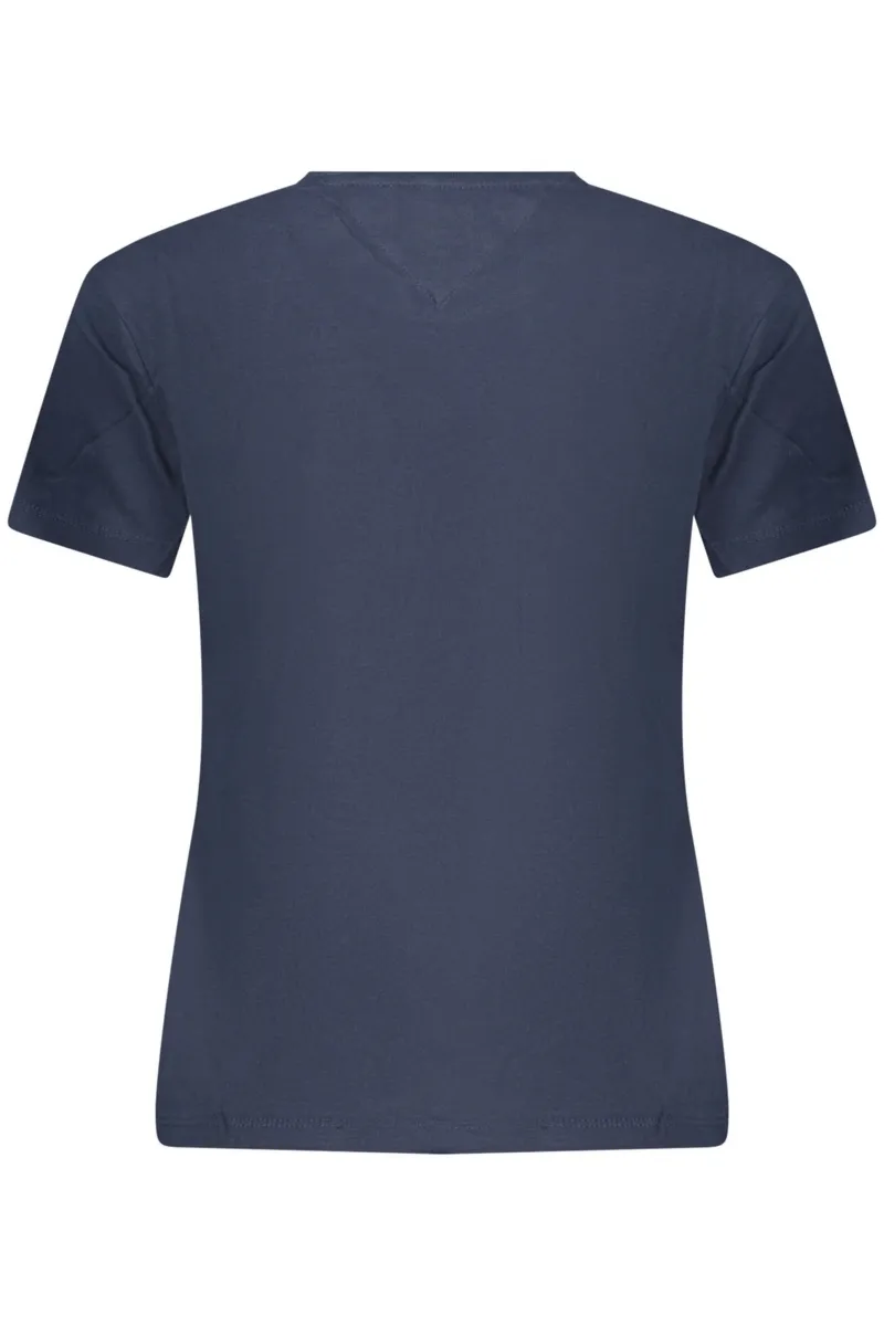 TOMMY HILFIGER DAMSKI T-SHIRT Z KRÓTKIM RĘKAWEM, NIEBIESKI