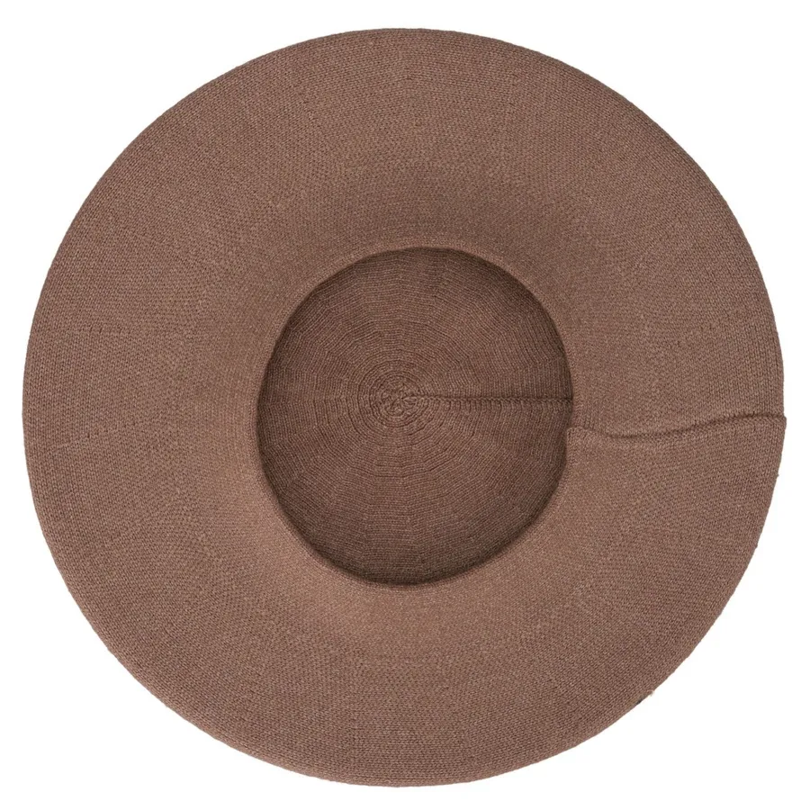 Uniwersalny beret damski wykonany z akrylu w kolorze khaki - Rovicky