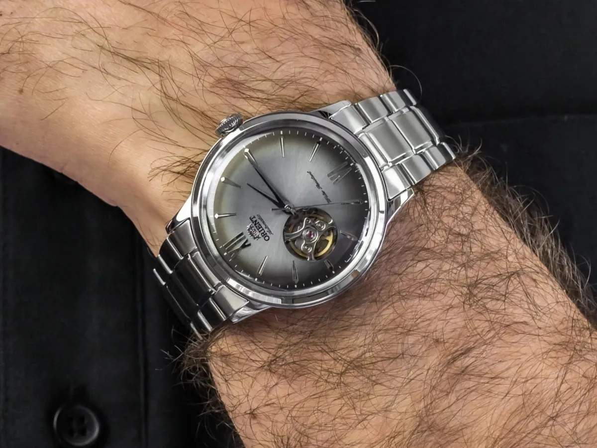 Zegarek Męski Orient Classic Bambino Open Heart RA-AG0029N10B + BOX