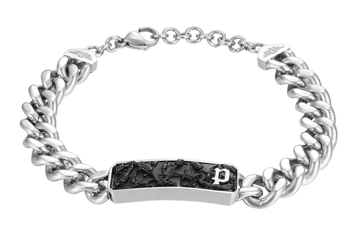 Biżuteria POLICE PEAGB0033801. Bransoletka, Kolor szary. Mężczyzna.