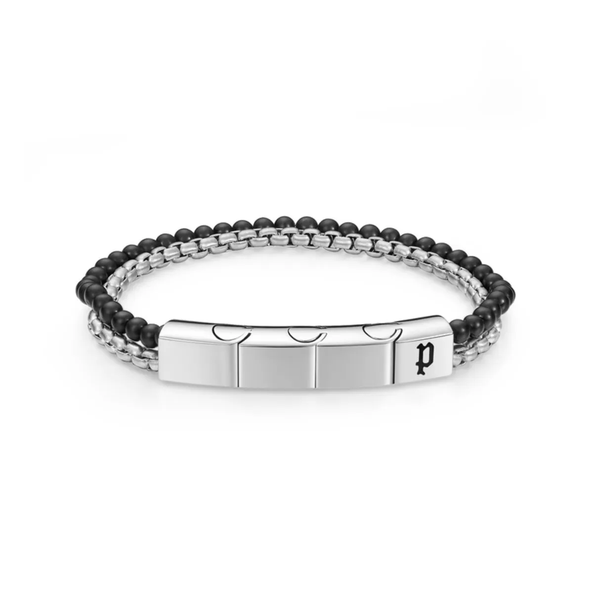 Biżuteria POLICE PEAGB0039702. Bransoletka, Kolor szary. Mężczyzna.