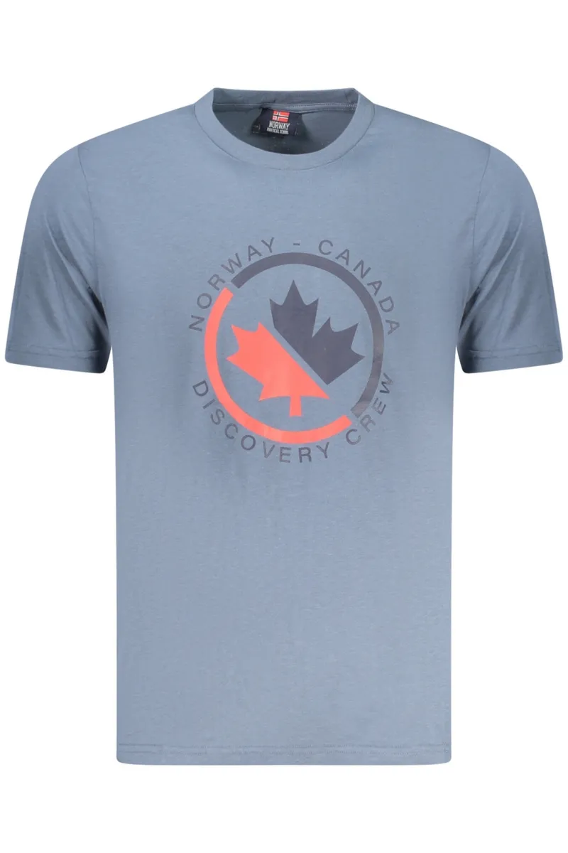 Norway 1963 MĘSKA KOSZULKA Z KRÓTKIM RĘKAWEM NIEBIESKA