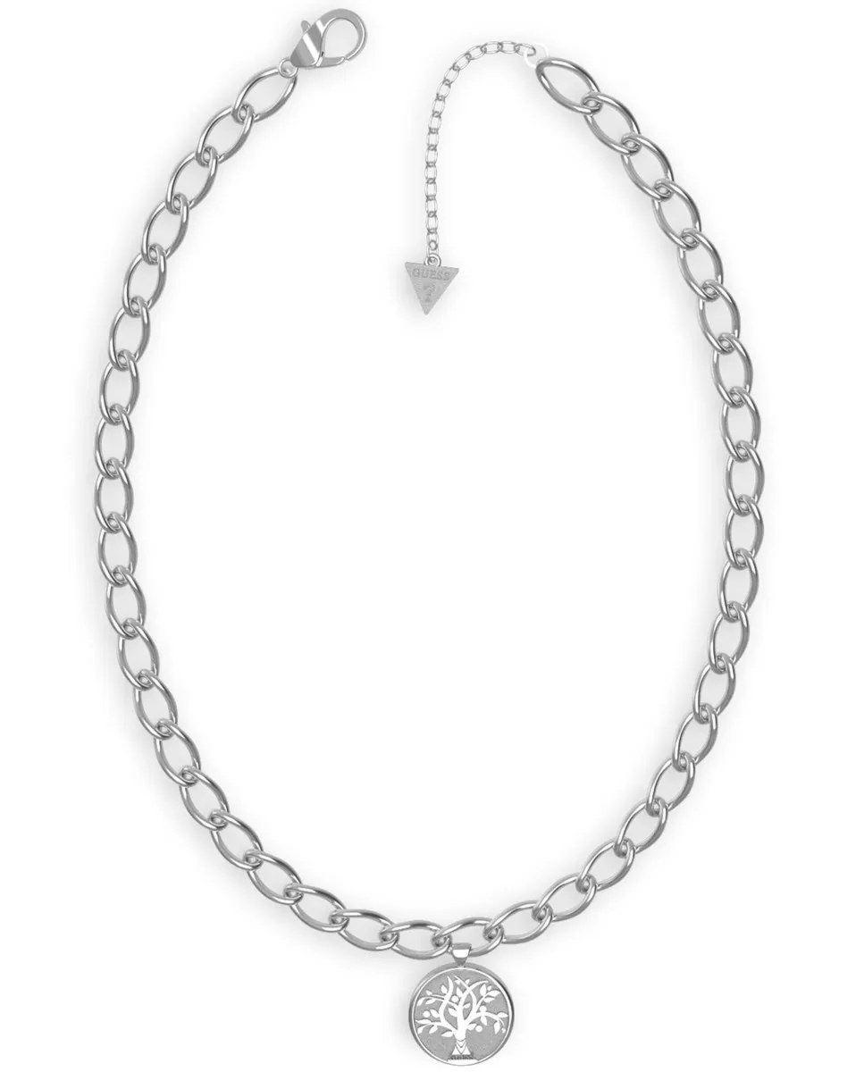Biżuteria GUESS JUBN01432JWRH. Naszyjnik, Kolor srebrny. Kobieta.