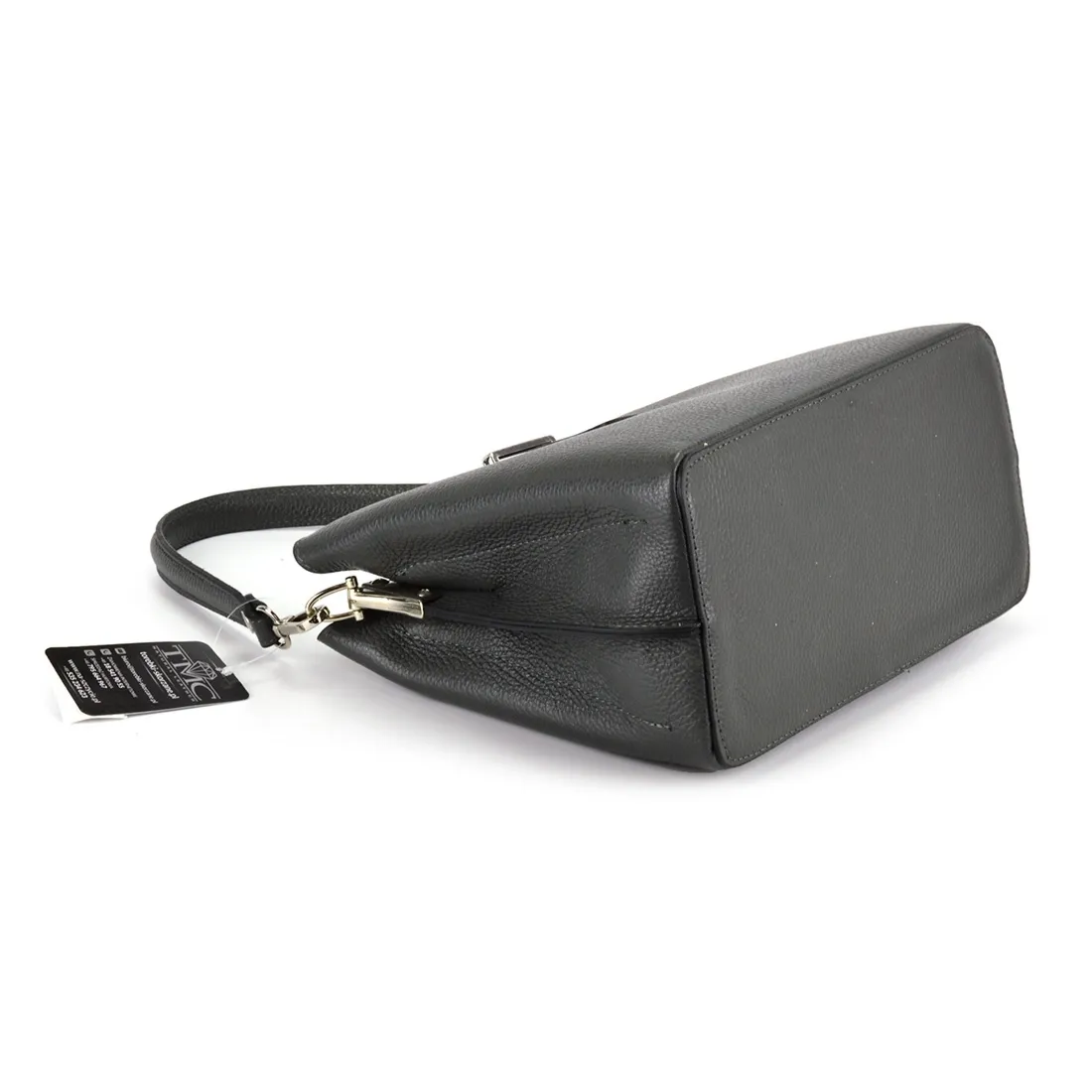 Skórzana damska listonoszka na ramię trzykomorowa