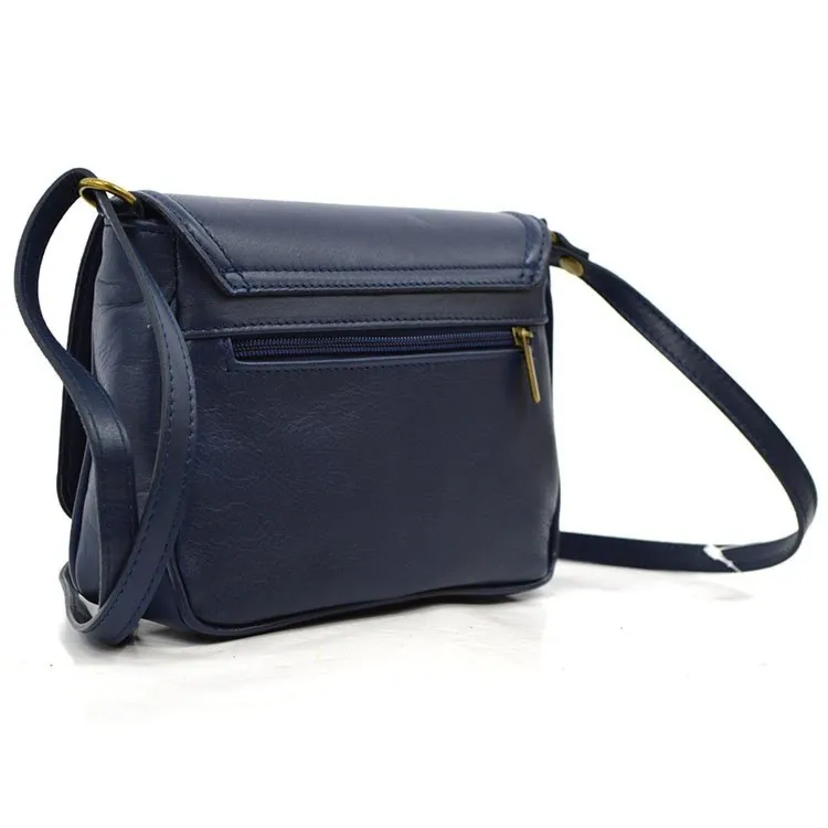 Skórzana damska klasyczna elegancka listonoszka